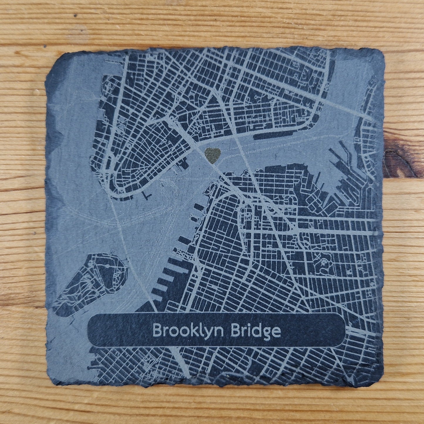 Memorable Location Map Coasters (Personalised) Set of 4